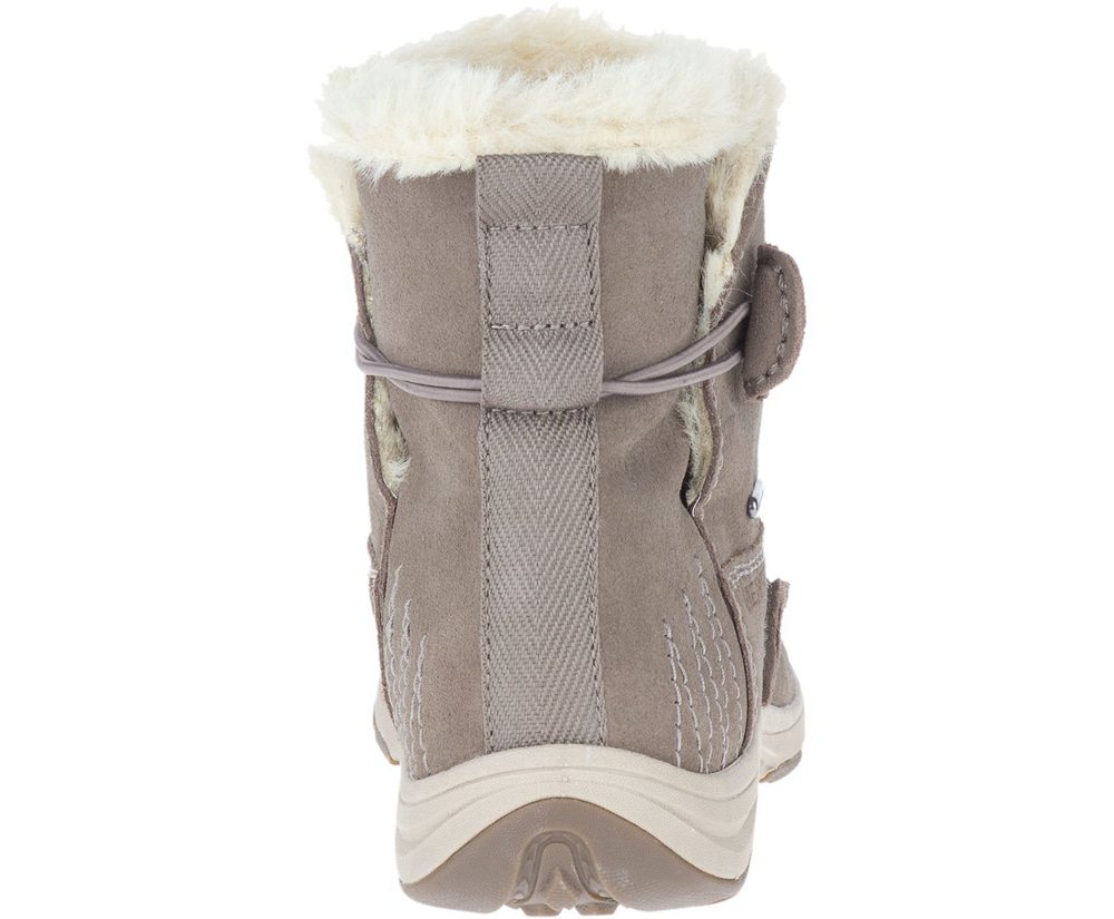 Merrell Boots Beige - Approach Sage Pull On Polar Waterproof - Womens 34KOEBAGM